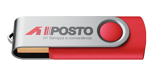 Logo aplicada no PenDrive